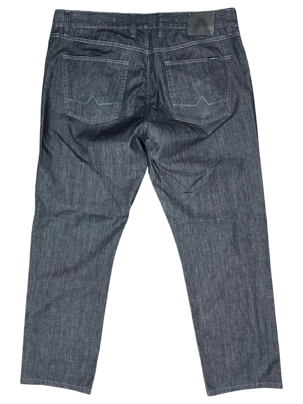 Alberto Men's Size 38 x 32 Dark Indigo Blue Straight Leg Jeans